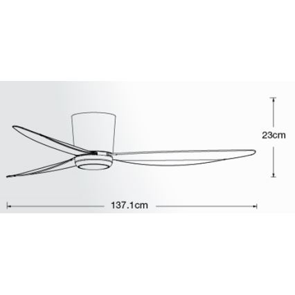 Lucci air 21610649 - LED Ściemnialny wentylator sufitowy ARRAY 1xGX53/12W/230V biały + pilot zdalnego sterowania