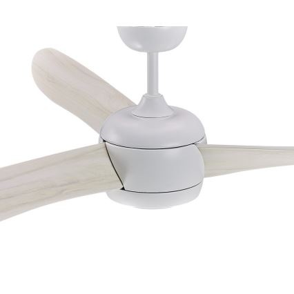 Lucci air 512911 - LED wentylator sufitowy AIRFUSION NORDIC LED/20W/230V drewno/biały średnica 142 cm + zdalne sterowanie