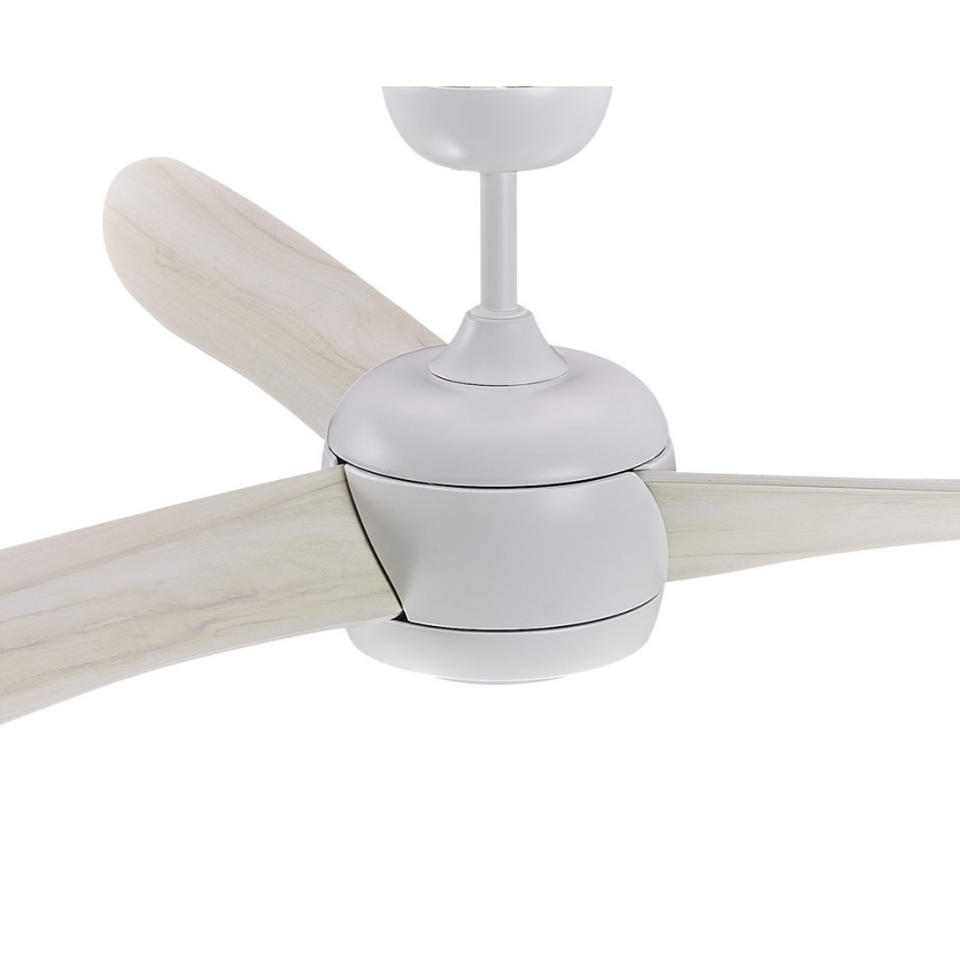 Lucci air 512911 - LED wentylator sufitowy AIRFUSION NORDIC LED/20W/230V drewno/biały średnica 142 cm + zdalne sterowanie