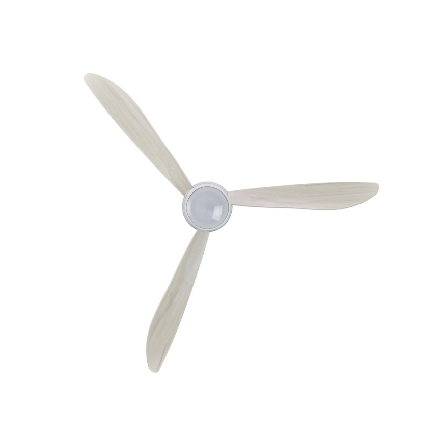 Lucci air 512911 - LED wentylator sufitowy AIRFUSION NORDIC LED/20W/230V drewno/biały średnica 142 cm + zdalne sterowanie