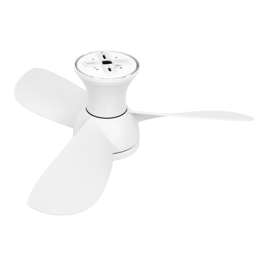 Lucci Air 51307149 - Ściemnialny wentylator sufitowy LED SYROS II LED/18W/230V 3000/4000/6000K śr. 76 cm biały + pilot zdalnego sterowania