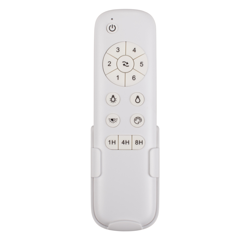 Lucci air 513072 - LED Ściemnialny wentylator sufitowy BRONX LED/18W/230V 3000/4000/6000K czarny/chrom błyszczący + zdalne sterowanie