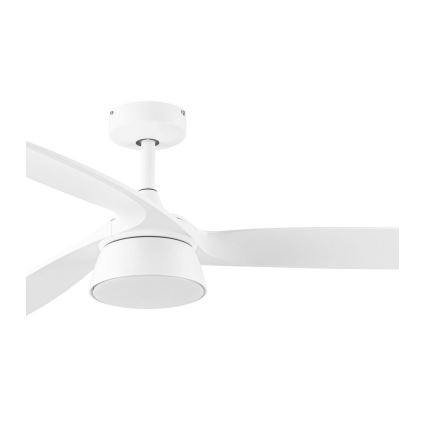 Lucci Air 513073 - LED ściemnialny wentylator sufitowy BRONX LED/18W/230V 3000/4000/6000K Ø 132 cm biały + pilot zdalnego sterowania