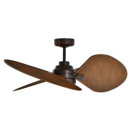 Lucci Air 51325649 - LED ściemnialny wentylator sufitowy SABLE 1xGX53/12W/230V 3000/4000/5000K Ø 91,5 cm brązowy + pilot zdalnego sterowania