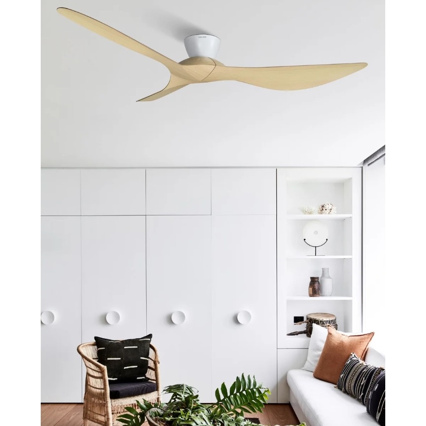 Lucci Air 514031 - Wentylator sufitowy KOTARA śr. 137 cm beżowy/biały + zdalne sterowanie
