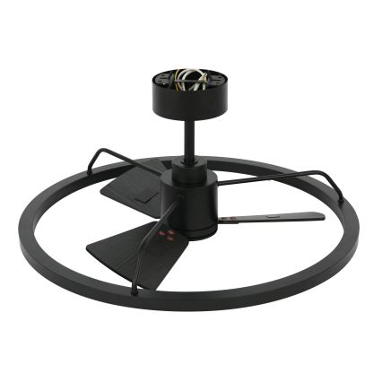 Lucci Air 516124 - LED Ściemnialny wentylator sufitowy CESSNA LED/36W/230V 3000/4000/5000K czarny + zdalne sterowanie