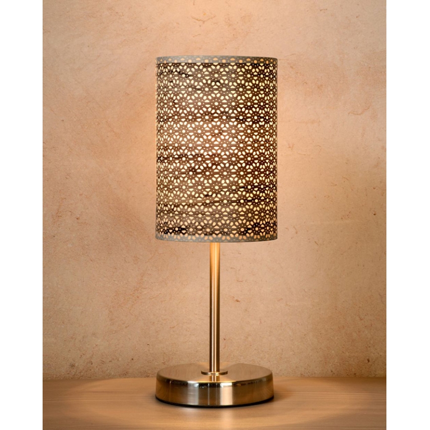 Lucide 08500/81/43 - Lampa stołowa MODA 1xE27/60W/230V brązowy