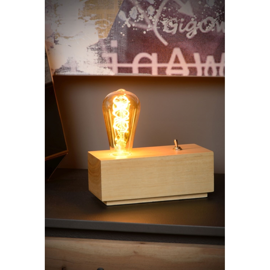 Lucide 08516/01/76 - Lampa stołowa EDISON 1xE27/60W/230V