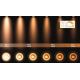 Lucide 09120/24/30 – LED Ściemniany reflektor ZEFIX 2×GU10/12W/230V Czarny