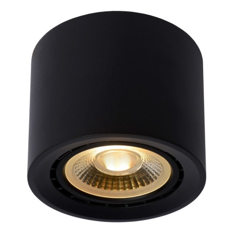 Lucide 09921/12/30 - LED Ściemnialne oświetlenie punktowe FEDLER 1xGU10/12W/230V 2200-3000K CRI95 czarne