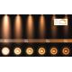 Lucide 09921/12/30 - LED Ściemnialne oświetlenie punktowe FEDLER 1xGU10/12W/230V 2200-3000K CRI95 czarne