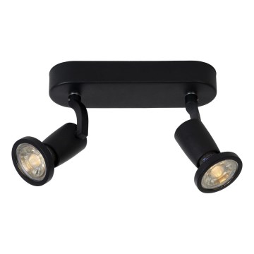 Lucide 11903/10/30 - LED reflektor punktowy JASTER-LED 2xGU10/5W/230V czarna