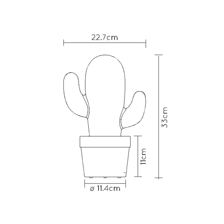 Lucide 13813/02/31 - LED Ściemnialna lampa stołowa CACTUS LED/2W/5V