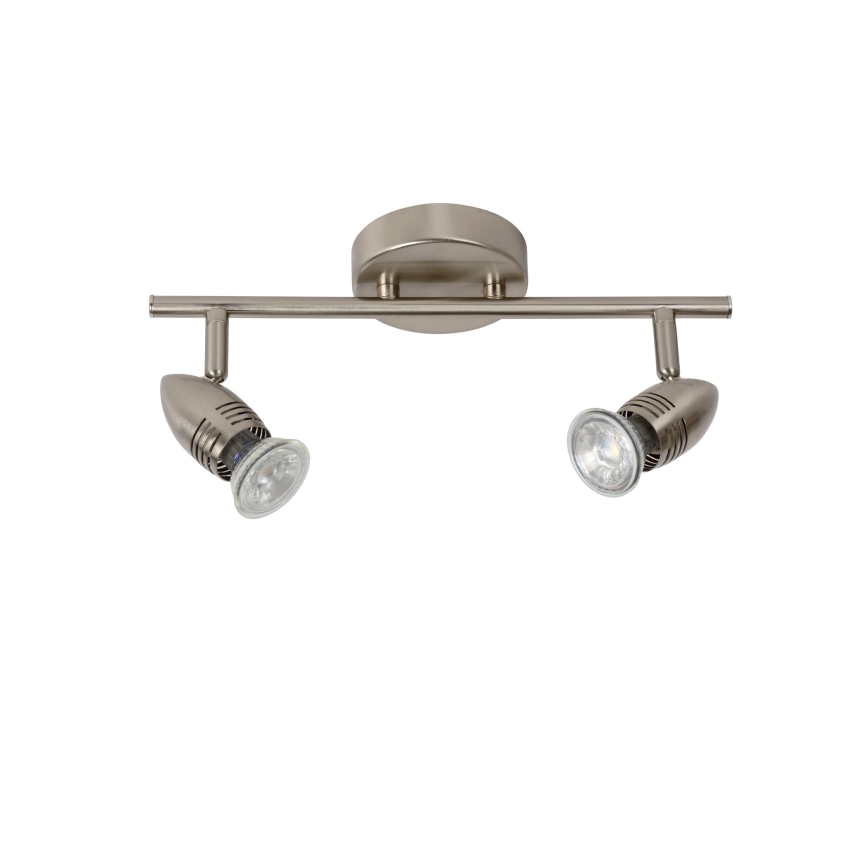 Lucide 13955/10/12 - LED Oświetlenie punktowe CARO-LED 2xGU10/5W/230V matowy chrom