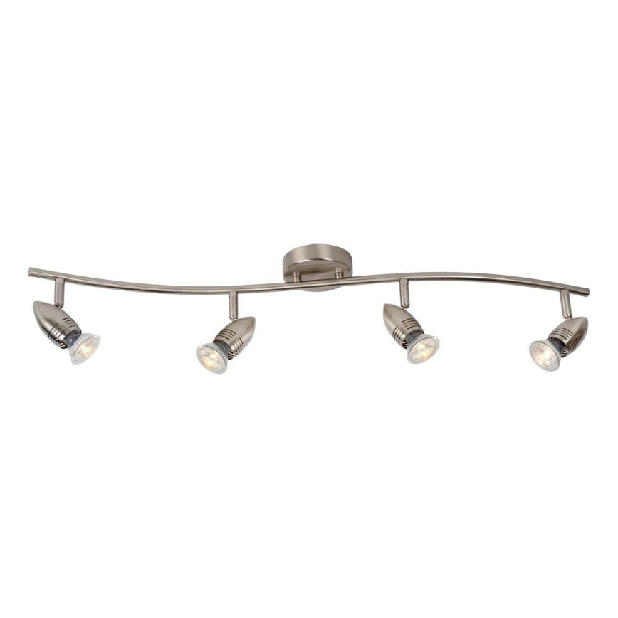 Lucide 13955/20/12 - LED Oświetlenie punktowe CARO-LED 4xGU10/5W/230V matowy chrom