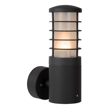 Lucide 14871/01/30 - Kinkiet zewnętrzny z czujnikiem SOLID 1xE27/60W/230V IP54
