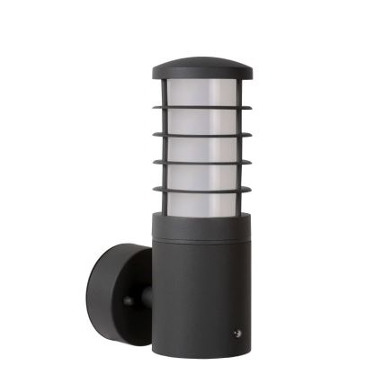 Lucide 14871/01/30 - Kinkiet zewnętrzny z czujnikiem SOLID 1xE27/60W/230V IP54