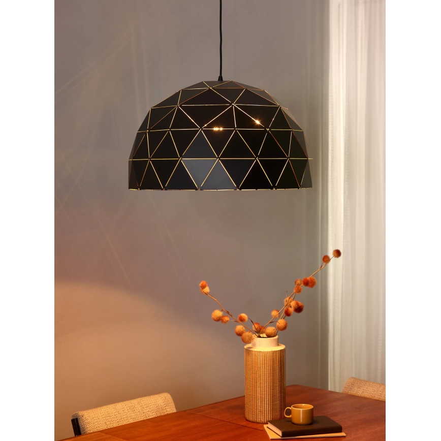 Lucide 21409/60/30 - Lampa wisząca OTONA 3xE27/60W/230V czarna