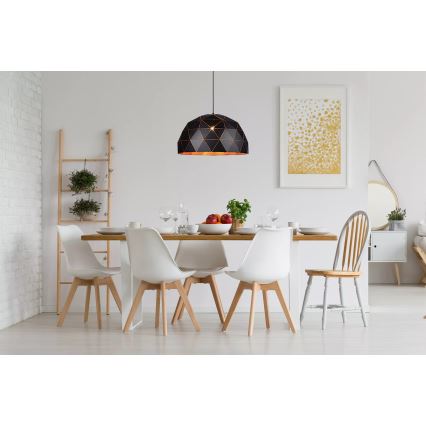 Lucide 21409/60/30 - Lampa wisząca OTONA 3xE27/60W/230V czarna