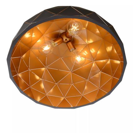 Lucide 21409/60/30 - Lampa wisząca OTONA 3xE27/60W/230V czarna