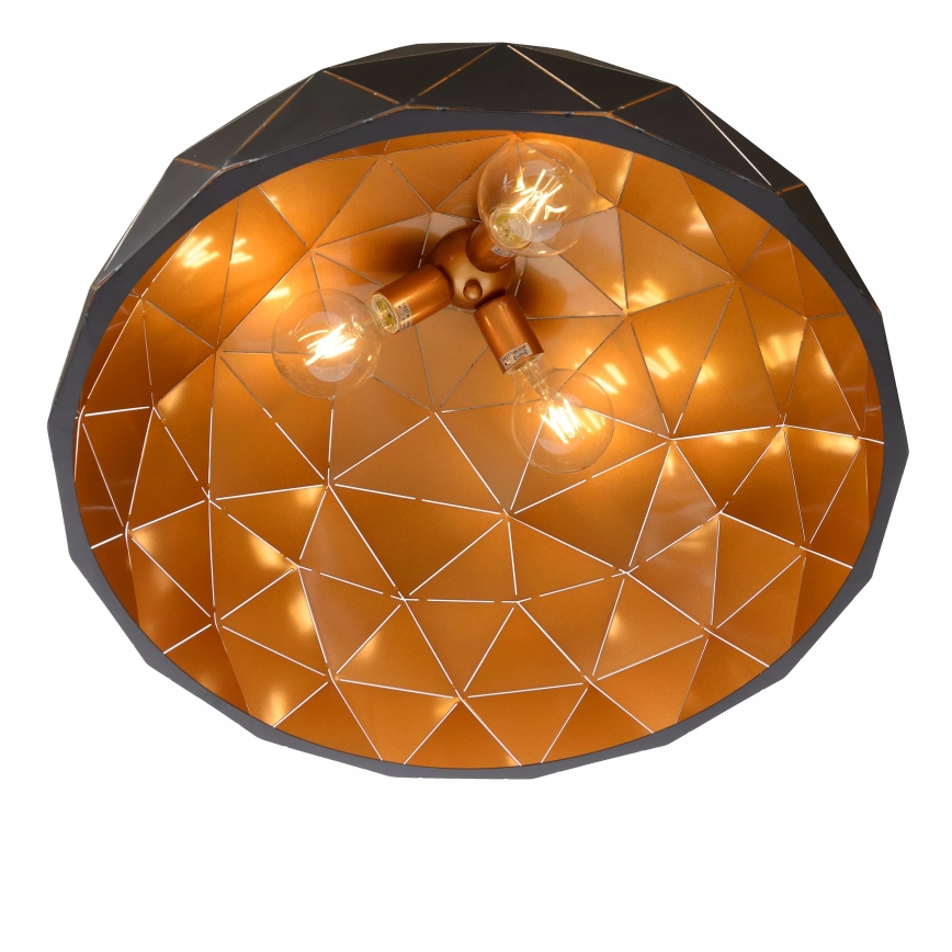 Lucide 21409/60/30 - Lampa wisząca OTONA 3xE27/60W/230V czarna