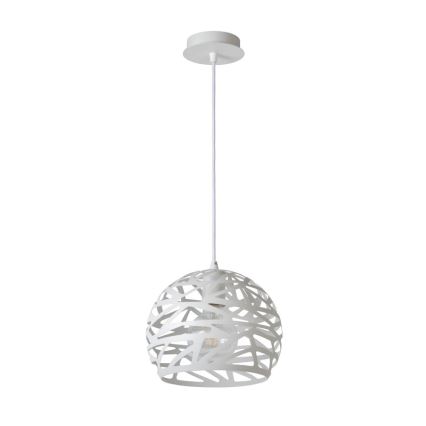 Lucide 21411/25/31 - Lampa wisząca BAJABA 1xE27/60W/230V biały