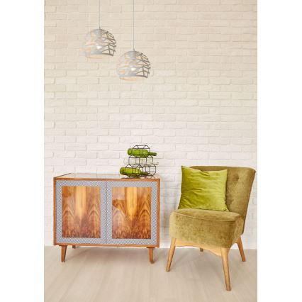 Lucide 21411/25/31 - Lampa wisząca BAJABA 1xE27/60W/230V biały