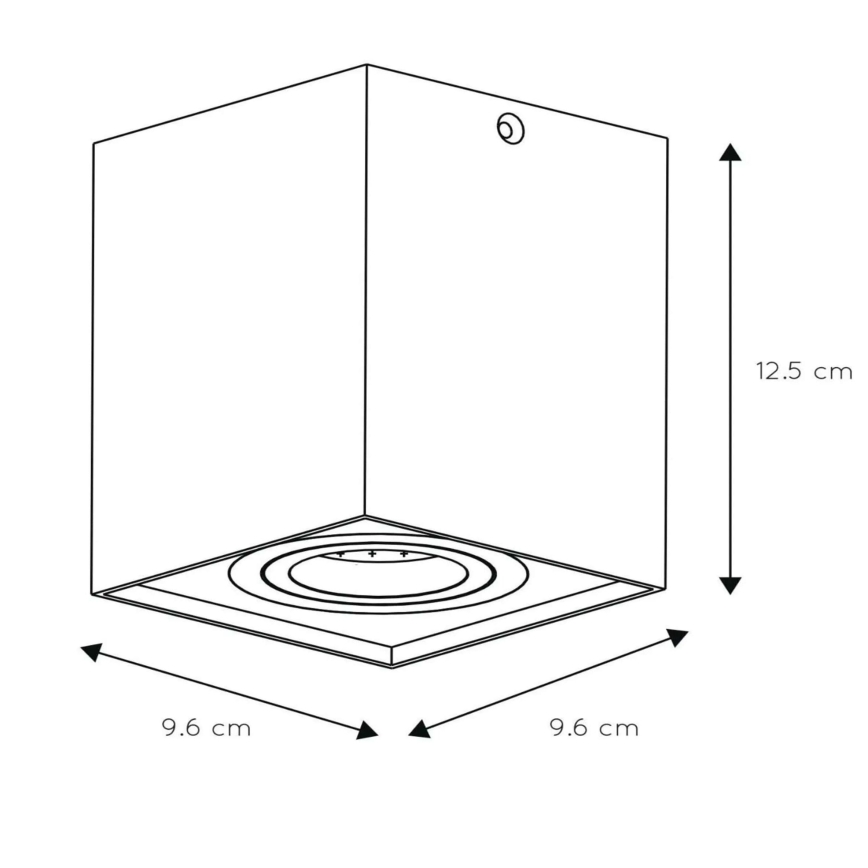 Lucide 22953/01/31 - Oprawa punktowa TUBE 1xGU10/50W/230V biała