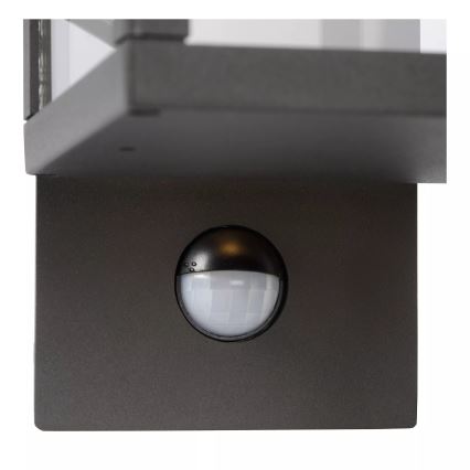Lucide 28861/10/30 - Kinkiet zewnętrzny z czujnikiem CLAIRETTE LED/15W/230V IP54