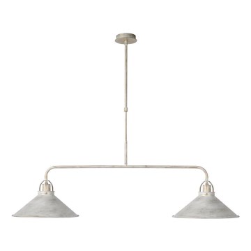 Lucide 31320/02/21 - Lampa wisząca BERKLEY 2xE27/60W/230V biala patyna