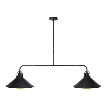 Lucide 31320/02/97 - Lampa wisząca BERKLEY 2xE27/60W/230V brązowa patyna