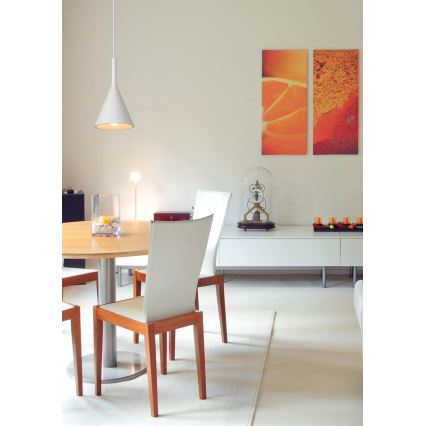 Lucide 35406/16/31 - Lampa wisząca GIPSY 1xE27/40W/230V białe