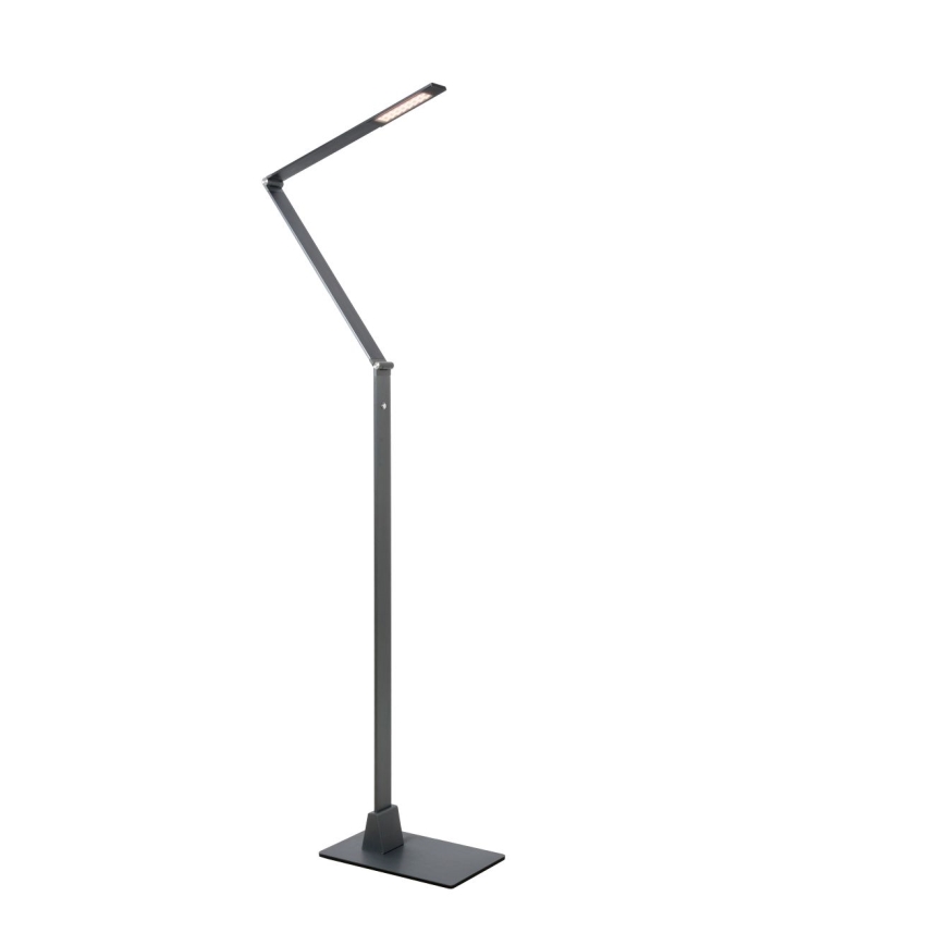 Lucide 35700/10/36 - LED Lampa podłogowa FLATT LED/10W/230V szara