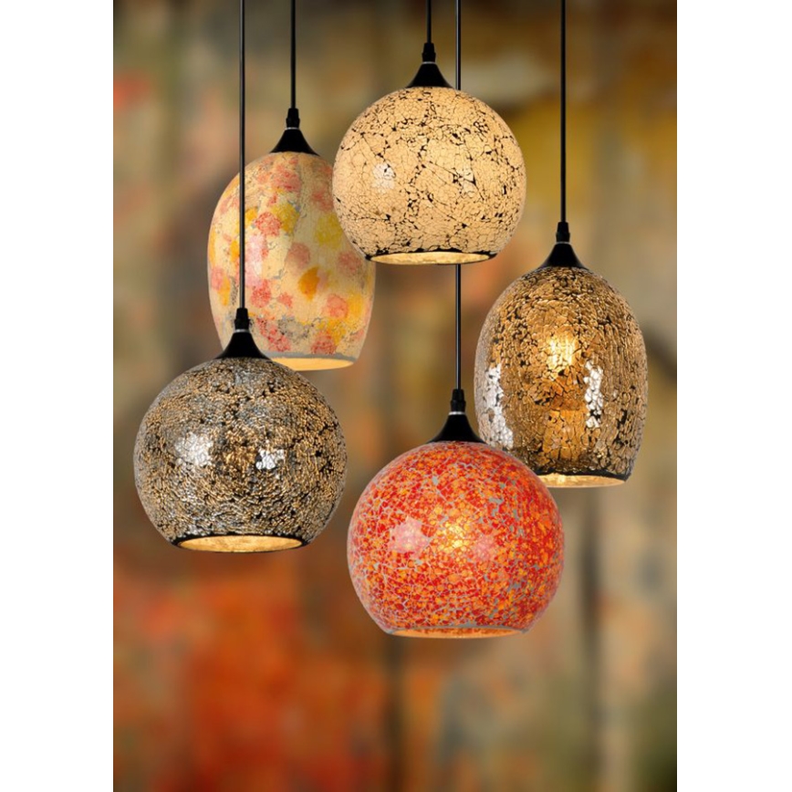 Lucide 43402/20/53 - Lampa wisząca AJO 1xE27/60W/230V pomarańczowa