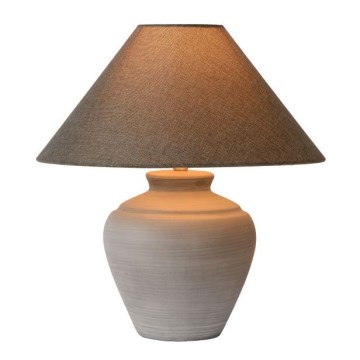 Lucide 44501/81/36 - Lampa stołowa BONJO 1xE27/60W/230V szara 53 cm