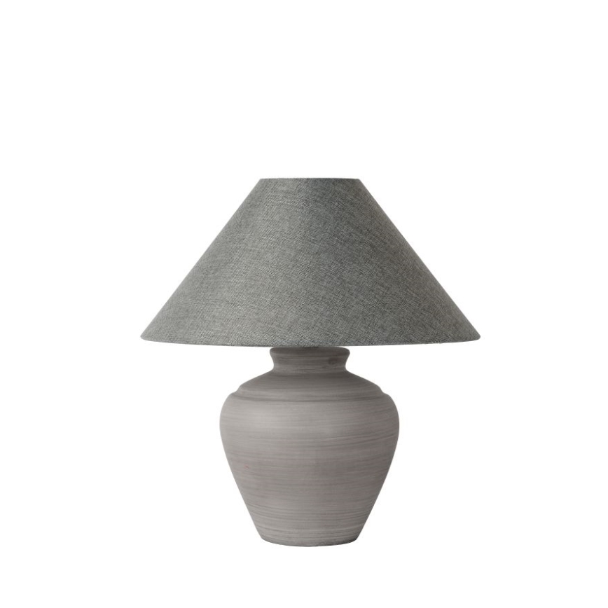 Lucide 44501/81/36 - Lampa stołowa BONJO 1xE27/60W/230V szara 53 cm