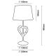 Lucide 47501/81/30 - Lampa stołowa SHIRLY 1xE27/40W/230V