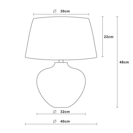 Lucide 47504/81/97 - Lampa stołowa RAMSES 1xE27/60W/230V