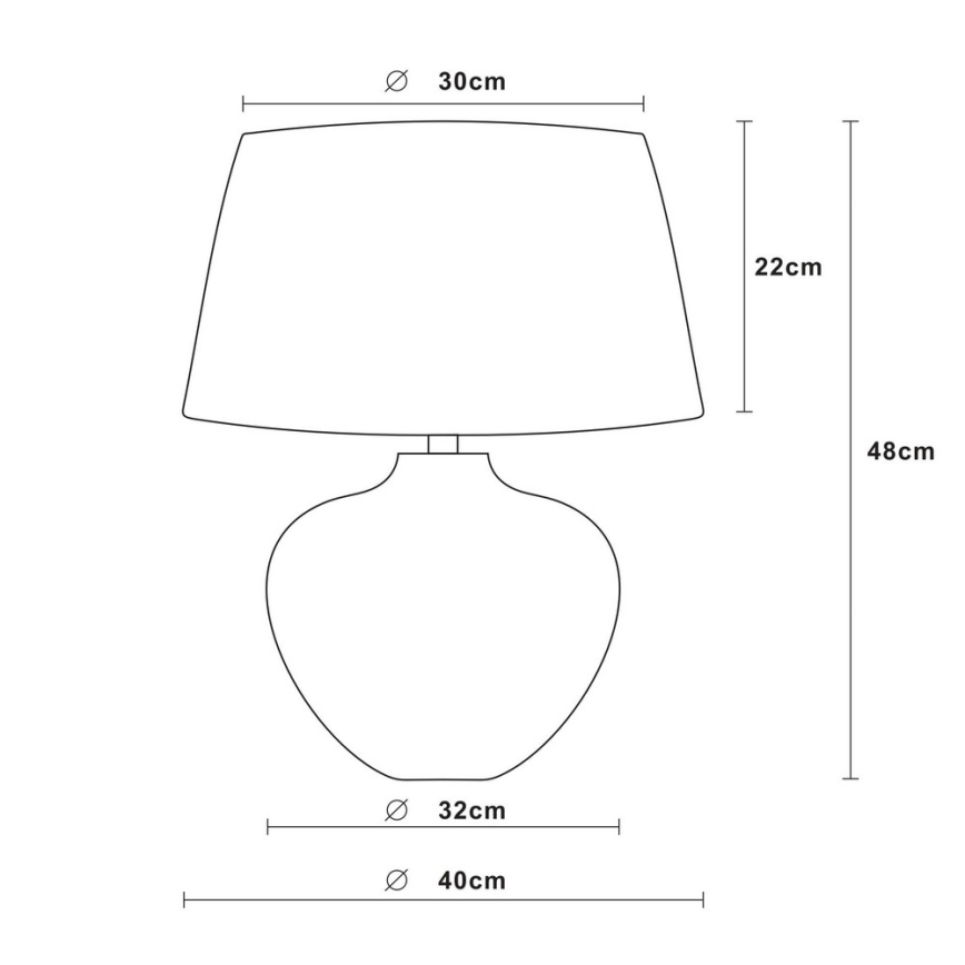Lucide 47504/81/97 - Lampa stołowa RAMSES 1xE27/60W/230V