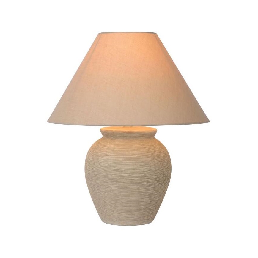 Lucide 47507/81/38 - Lampa stołowa RAMZI 1xE27/60W/230V beżowa
