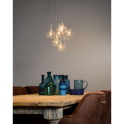 Lucide 70434/28/12 - Lampa wisząca TEARS 8xG4/10W/12V