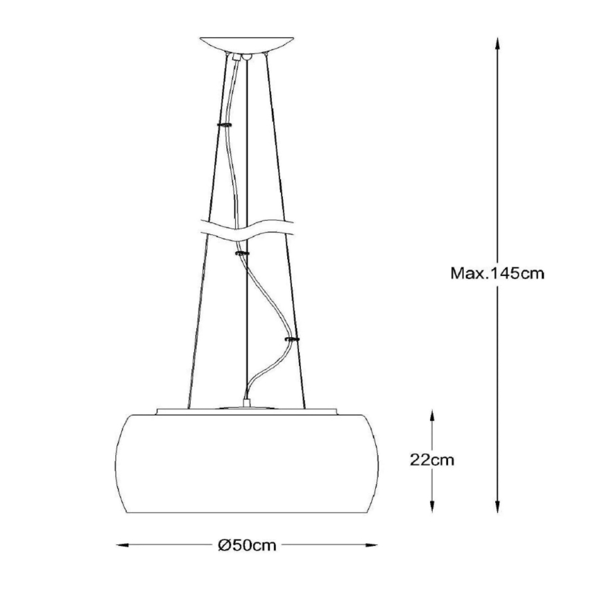 Lucide 70463/06/11 - Lampa wisząca PEARL 6xG9/28W/230V
