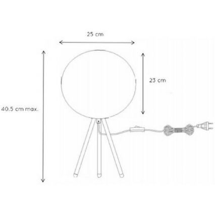 Lucide 71567/25/31 - Lampa stołowa GOOSY SOFT 1xE14/25W/230V