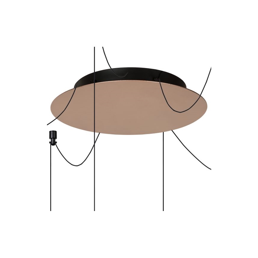 Lucide 74403/06/97 - LED Ściemniany żyrandol na lince LORENZ 6xLED/4W/230V miedź