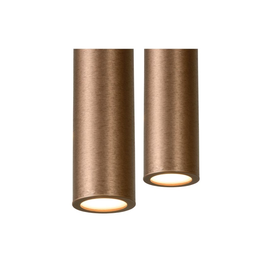 Lucide 74403/06/97 - LED Ściemniany żyrandol na lince LORENZ 6xLED/4W/230V miedź