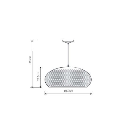 Lucide 76463/53/36 - Żyrandol na drucie COLANDO 1xE27/60W/230V