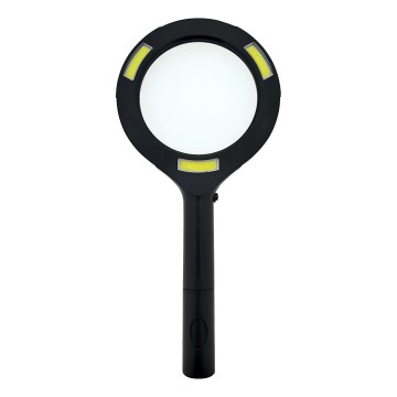 Lupa LED 3× powiększenie z podświetleniem LED/3W/2xAA IP22