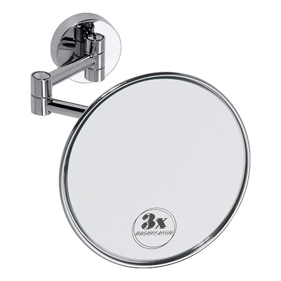 Lusterko kosmetyczne 14x14 cm, srebrne