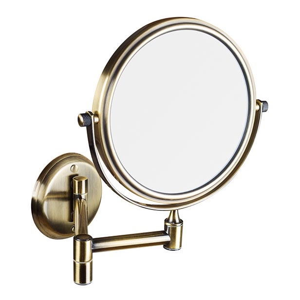 Lusterko kosmetyczne 18x25 cm brązowe