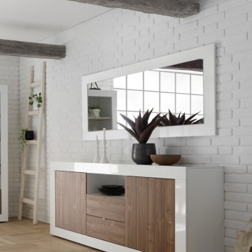 Lustro FINERA 75x170 cm białe